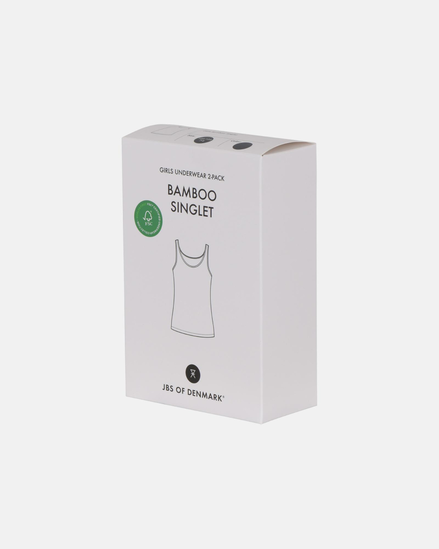 Undertrøje| 2-pak | Bambusviskose | Sort -JBS of Denmark Kids