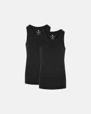 Undertrøje| 2-pak | Bambusviskose | Sort -JBS of Denmark Kids