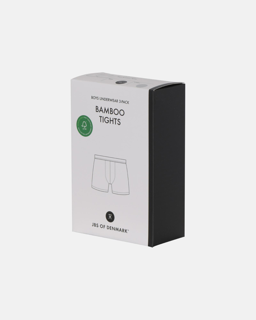 Tights | 3-pak | Bambusviskose | Grå -JBS of Denmark Kids