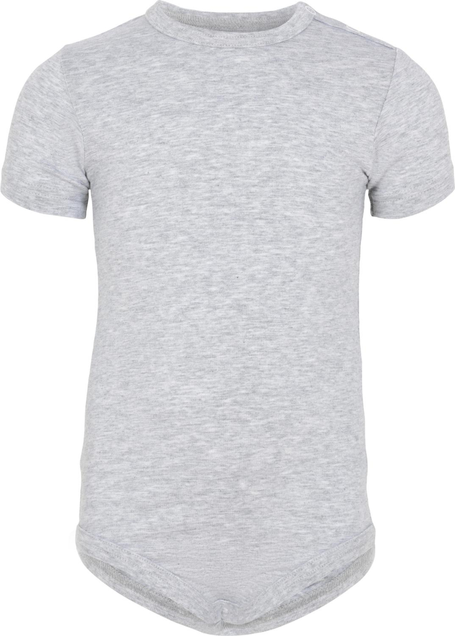 Kortærmet body | Bambusviskose | Grå -JBS of Denmark Kids