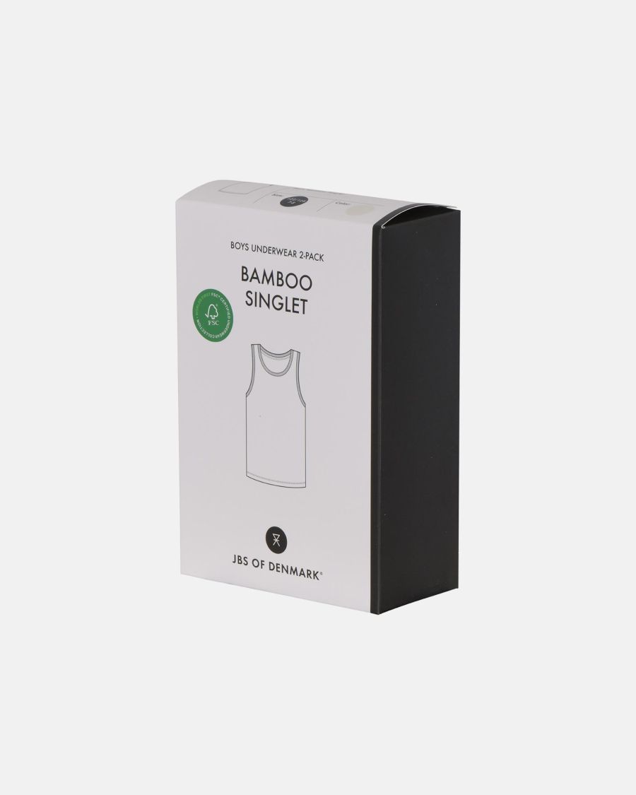 Singlet | 2-pak | Bambusviskose | Hvid -JBS of Denmark Kids