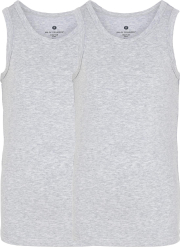Singlet | 2-pak | Bambusviskose | Grå -JBS of Denmark Kids