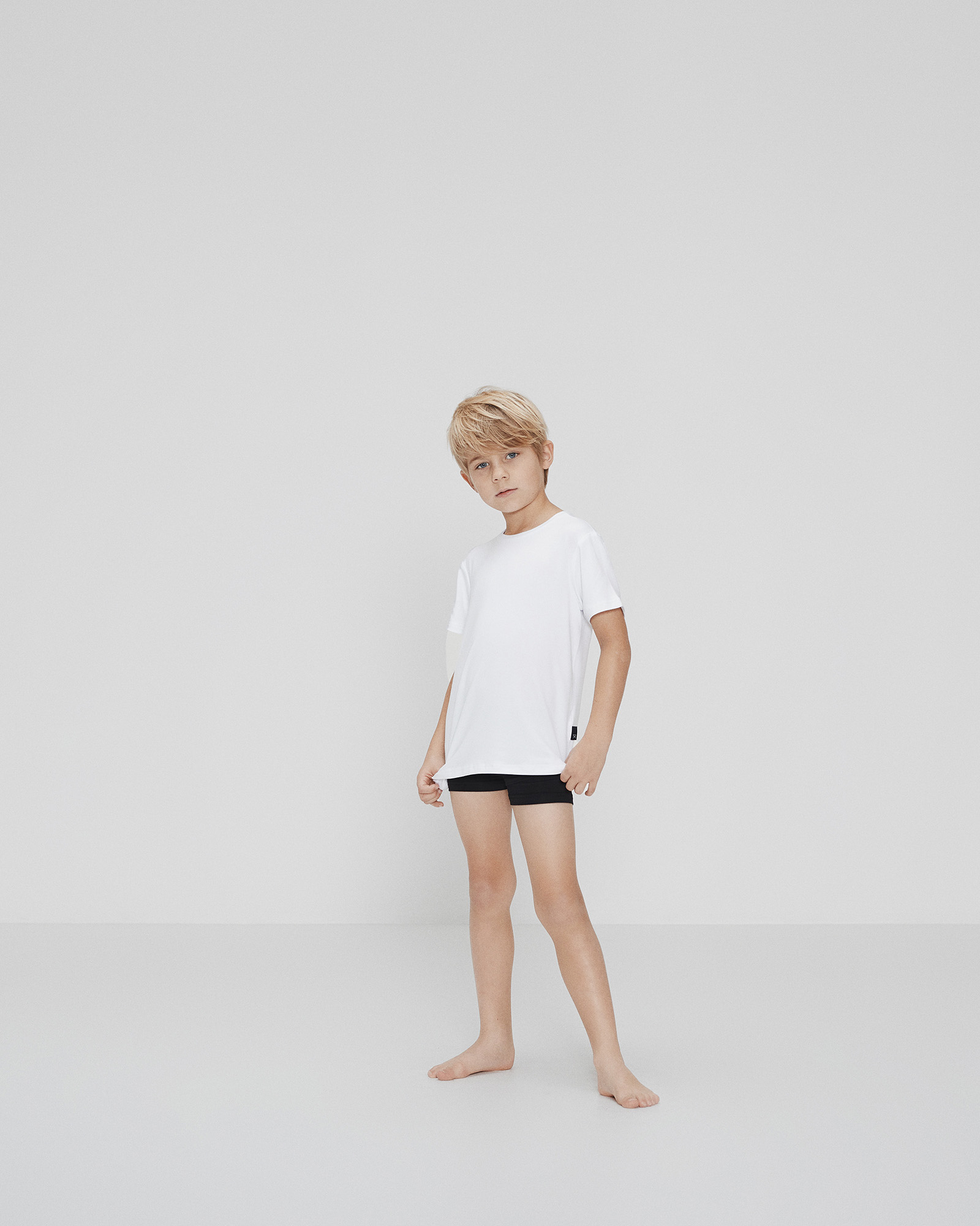 T-shirt o-neck, Bambusviskose, Hvid