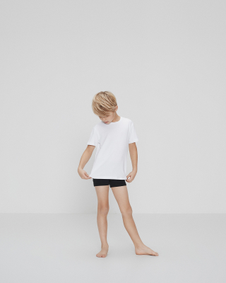 T-shirt o-neck, Bambusviskose, Hvid