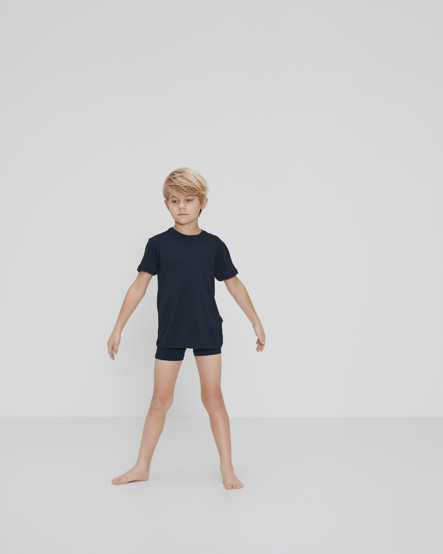 T-shirt o-neck | Bambusviskose | Navy -JBS of Denmark Kids
