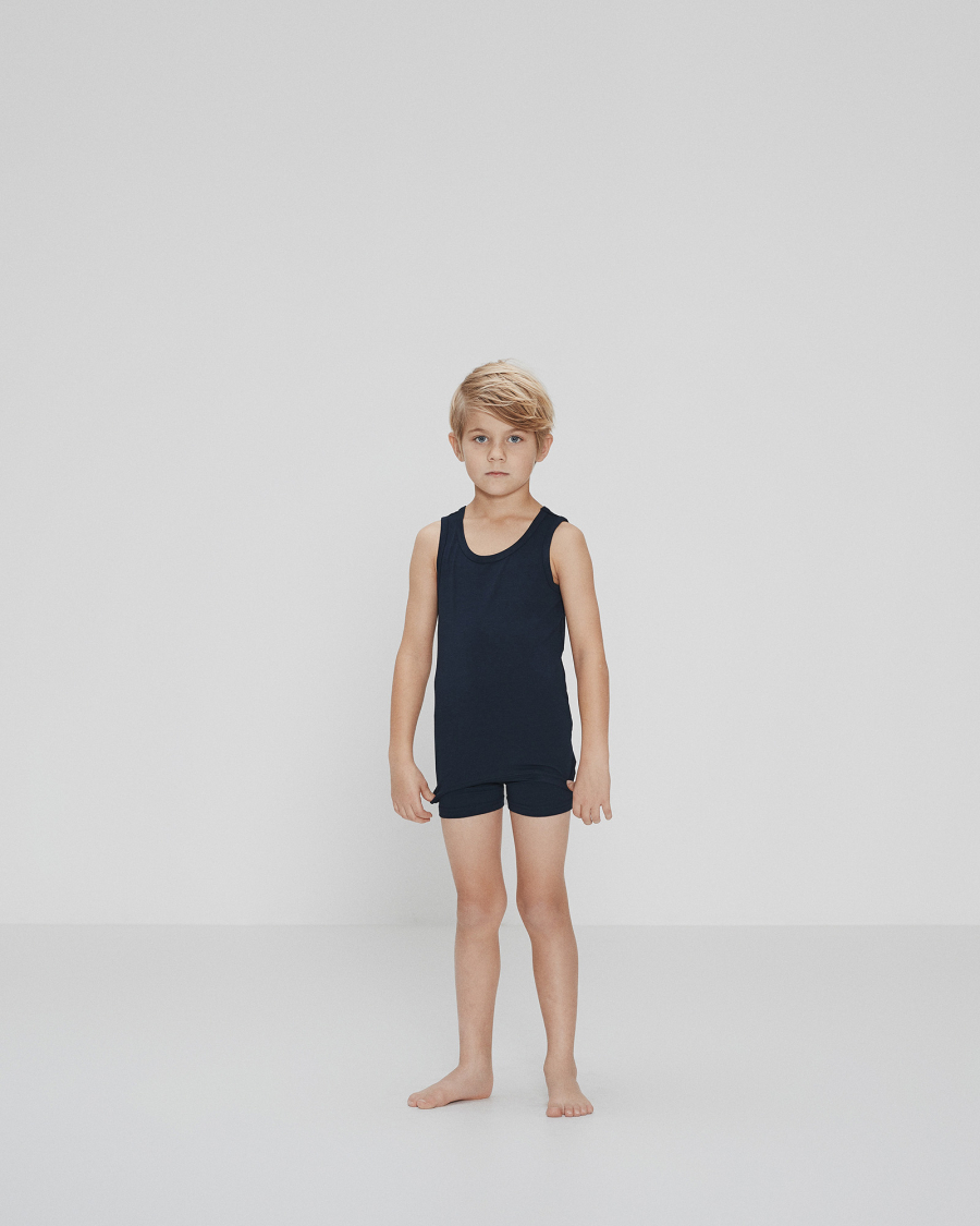 Singlet, 2-pak, Bambusviskose, Navy