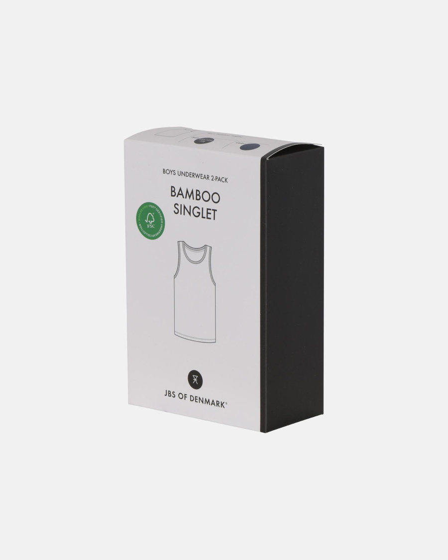 Singlet | 2-pak | Bambusviskose | Navy -JBS of Denmark Kids