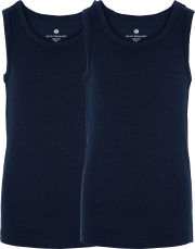 Singlet | 2-pak | Bambusviskose | Navy -JBS of Denmark Kids