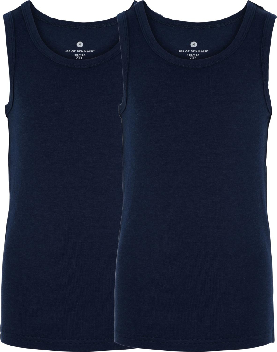 Singlet | 2-pak | Bambusviskose | Navy -JBS of Denmark Kids
