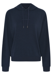 Hoodie med logo | Bambusviskose | Navy -JBS of Denmark Women