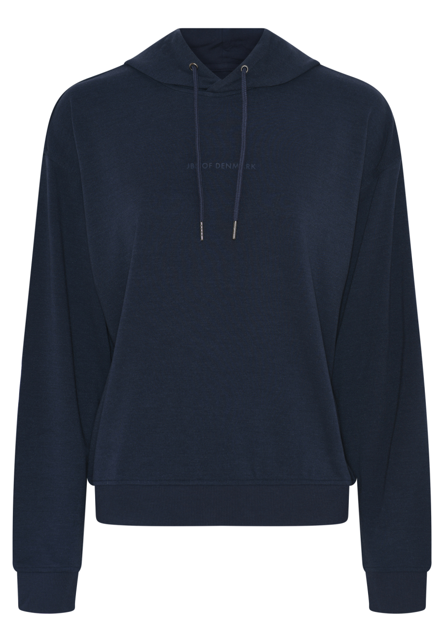 Hoodie med logo | Bambusviskose | Navy -JBS of Denmark Women