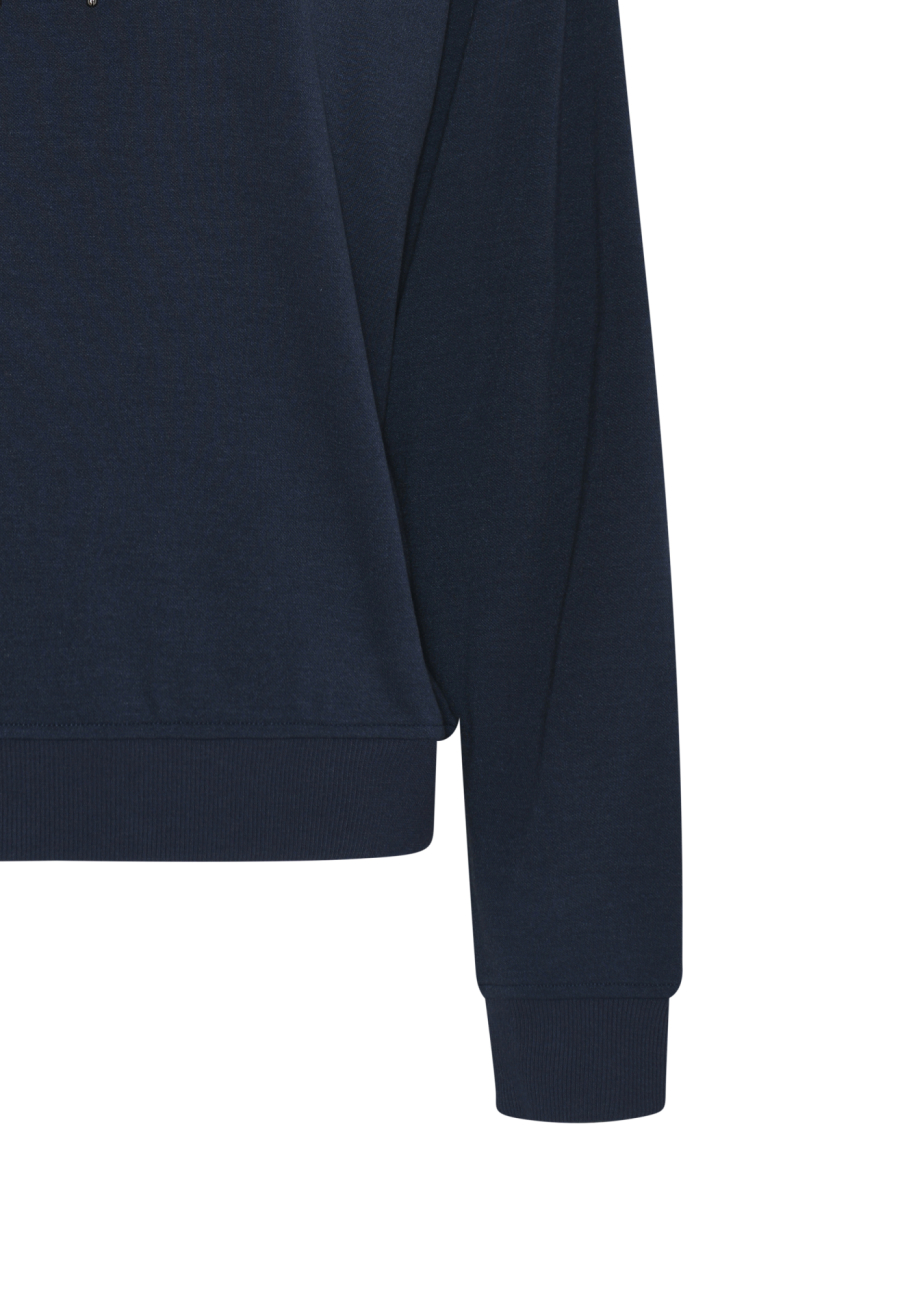 Hoodie med logo | Bambusviskose | Navy -JBS of Denmark Women