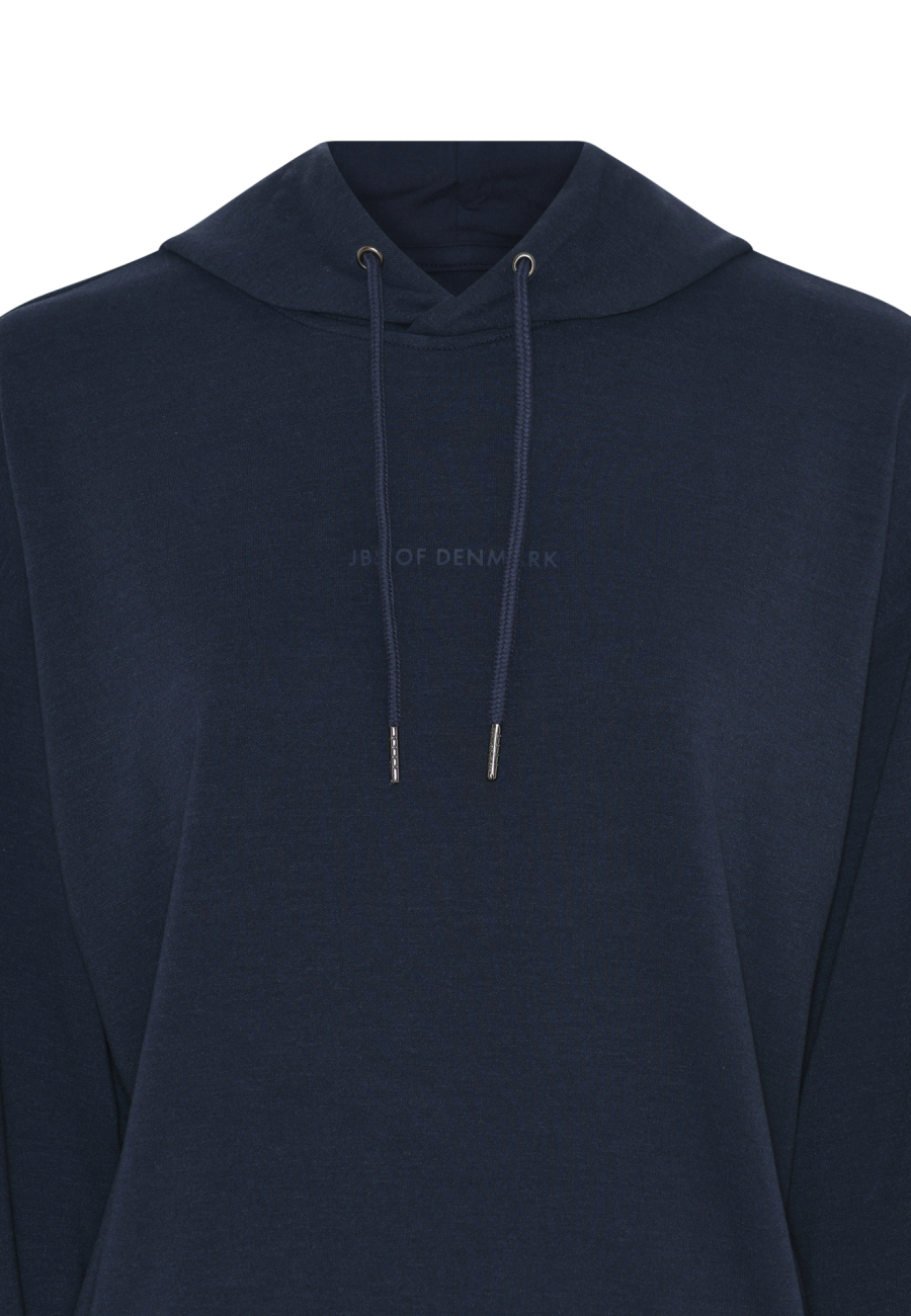 Hoodie med logo | Bambusviskose | Navy -JBS of Denmark Women