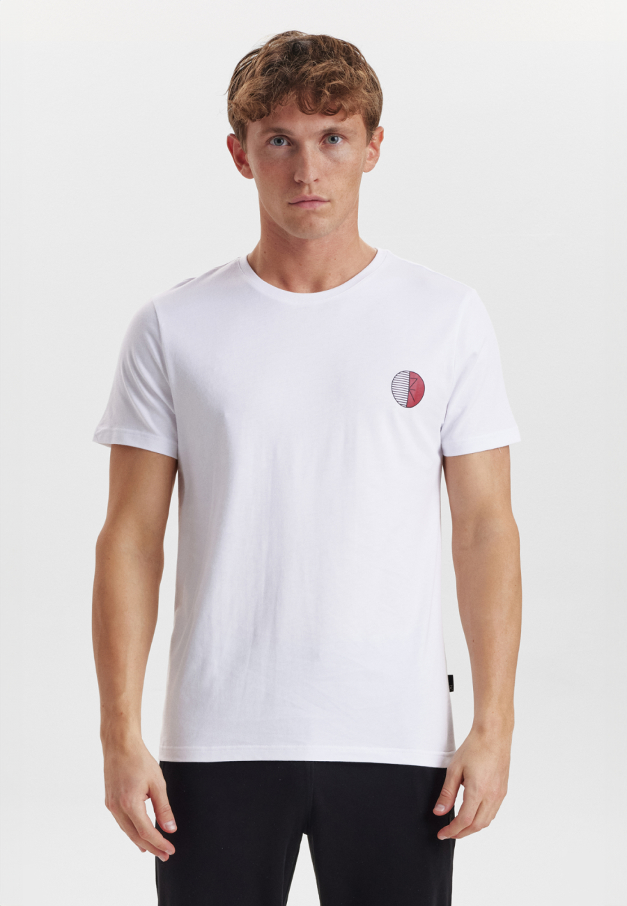 T-shirt o-neck | 100% økologisk bomuld | Hvid -JBS of Denmark Men