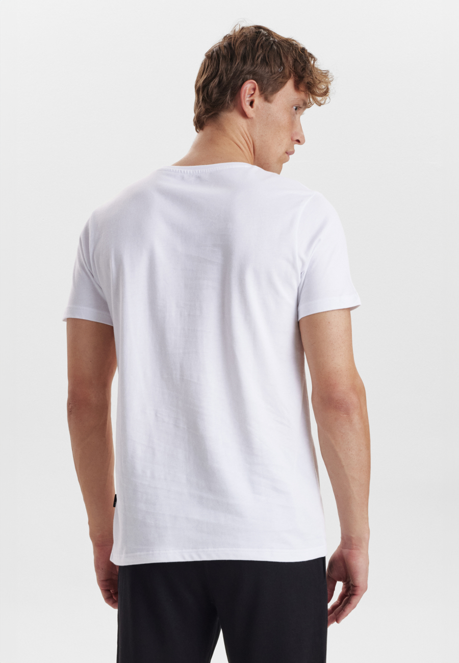 T-shirt o-neck | 100% økologisk bomuld | Hvid -JBS of Denmark Men