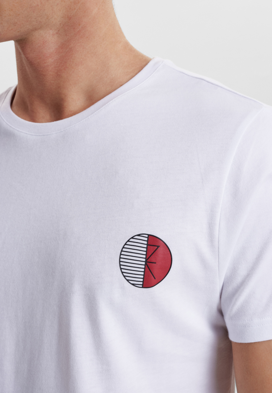 T-shirt o-neck | 100% økologisk bomuld | Hvid -JBS of Denmark Men