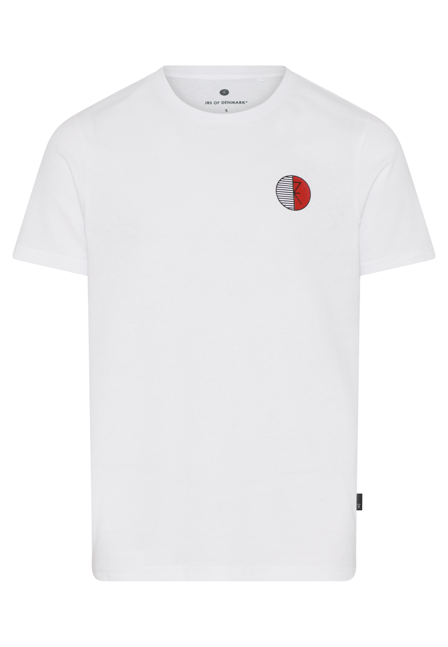 T-shirt o-neck | 100% økologisk bomuld | Hvid -JBS of Denmark Men