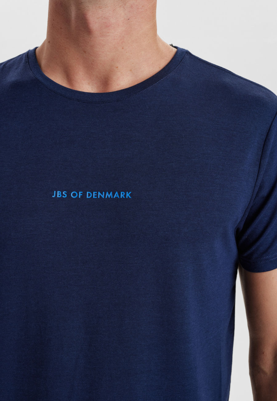 T-shirt med logo, Bambusviskose, Navy