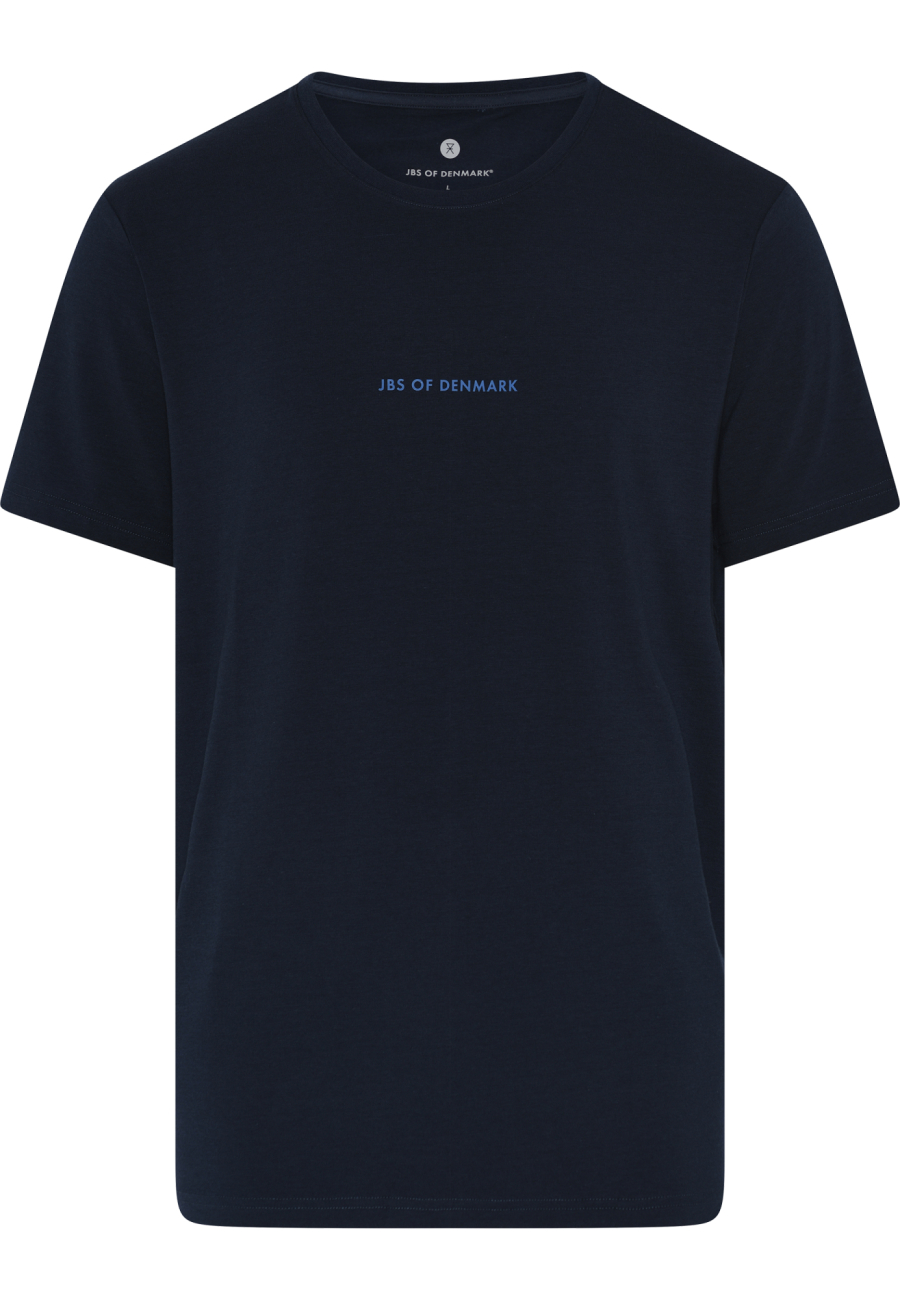 T-shirt med logo | Bambusviskose | Navy -JBS of Denmark Men
