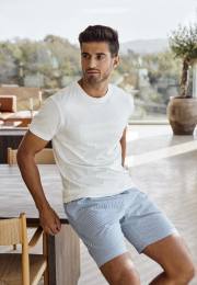 Pyjamasshorts "Seersucker" | Økologisk bomuld | multifarvet -JBS of Denmark Men