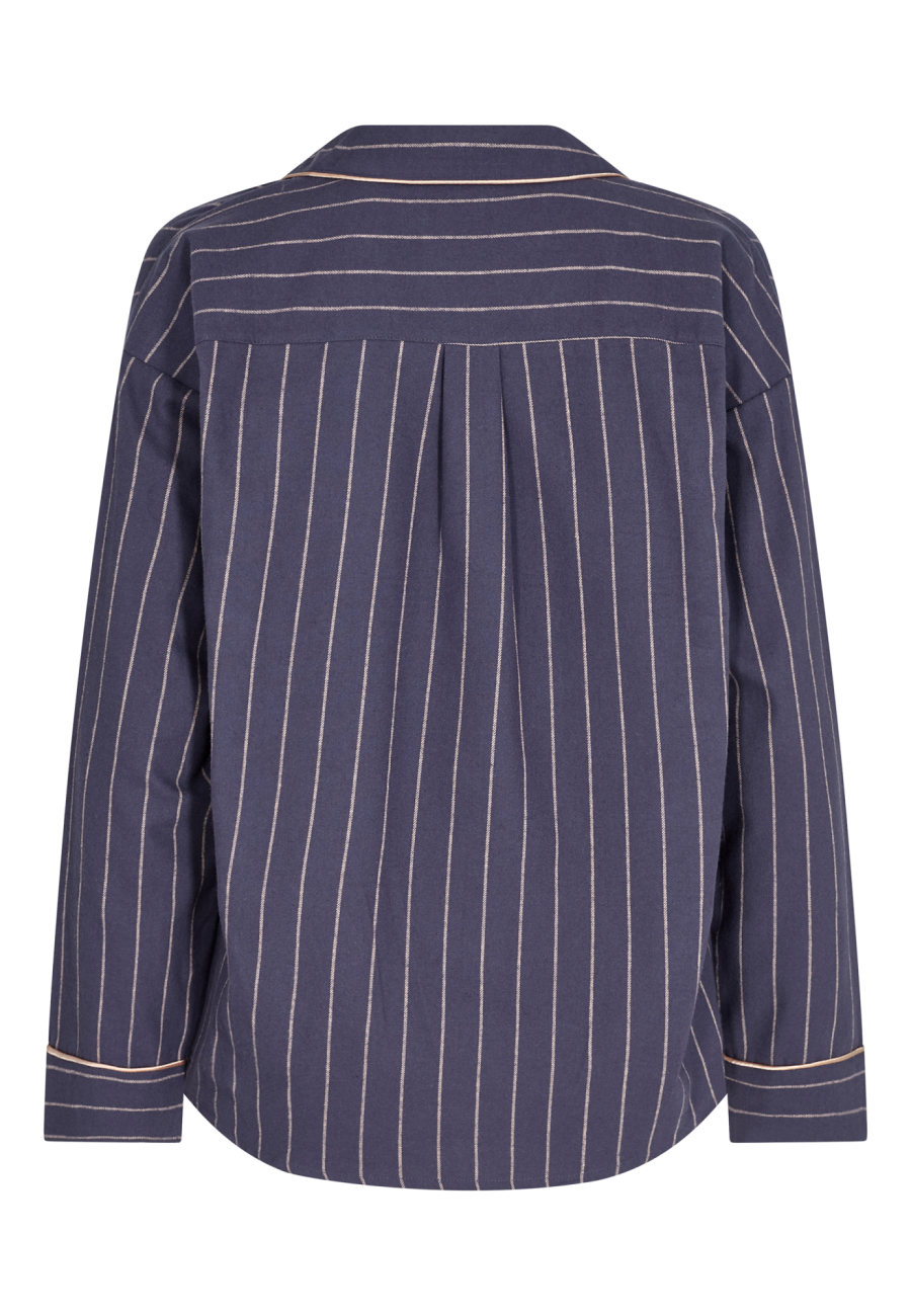 Pyjamasskjorte | 100% økologisk bomuld | Blå -JBS of Denmark Women