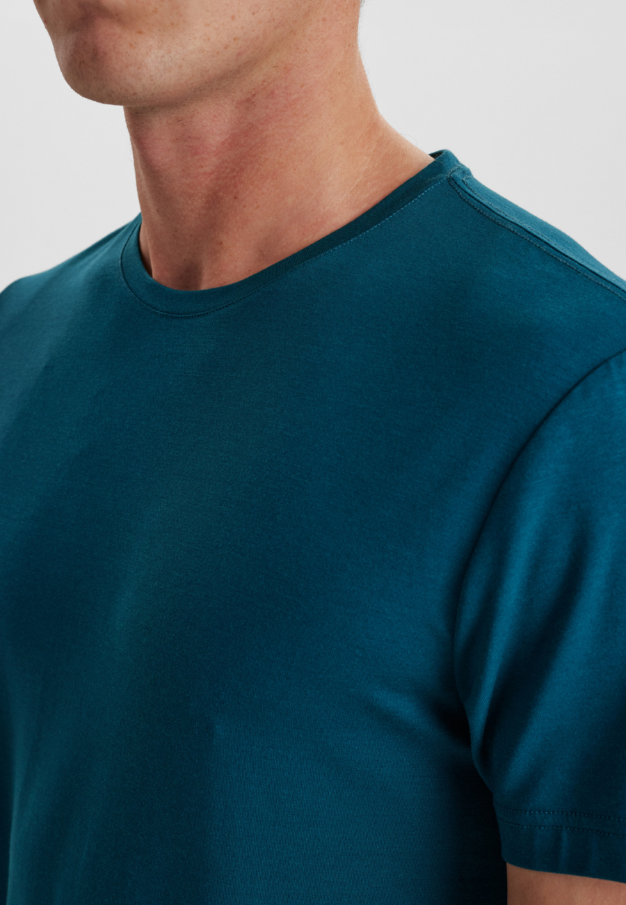 T-shirt o-neck | Bambusviskose | Grøn -JBS of Denmark Men