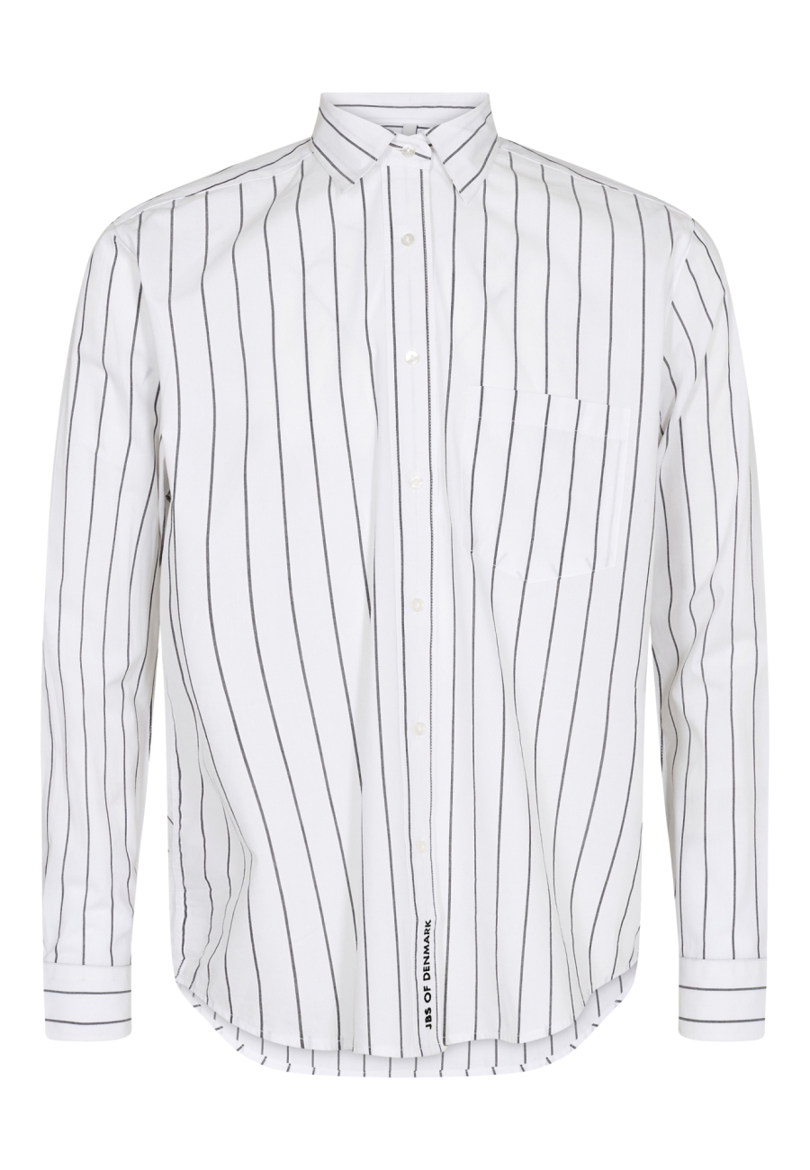 Pyjamasskjorte | Økologisk bomuld | Hvid -JBS of Denmark Unisex