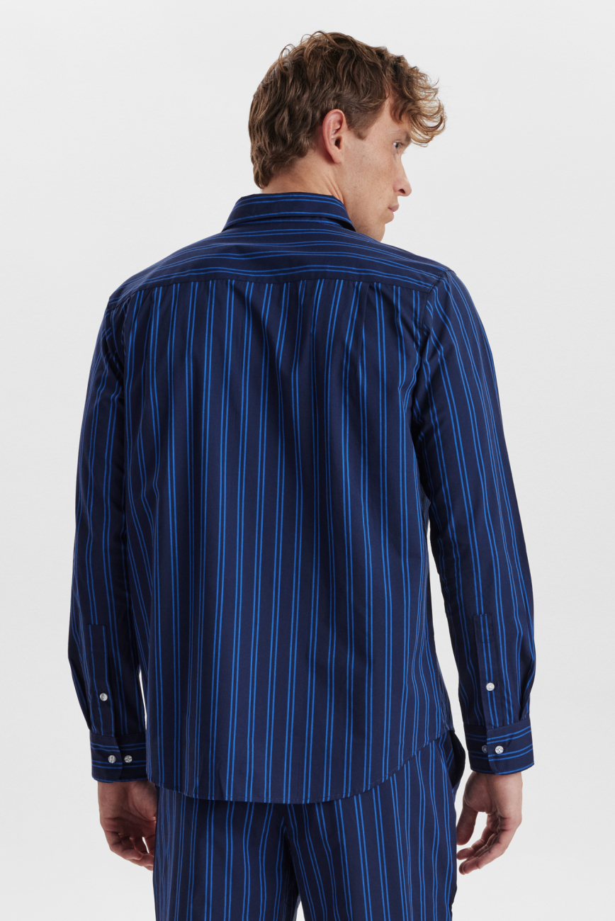 Pyjamasskjorte | Økologisk bomuld | Navy -JBS of Denmark Unisex