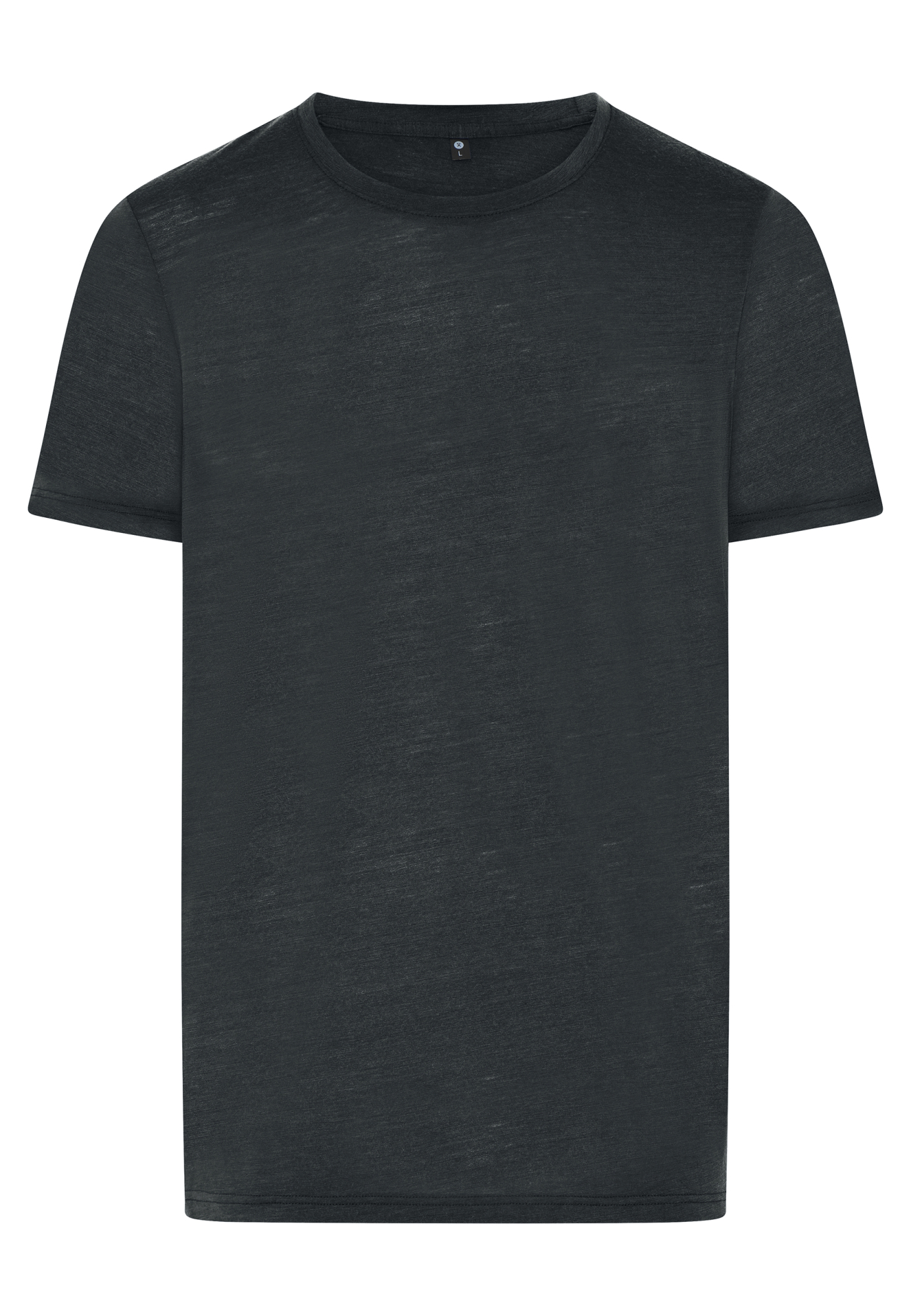 T-shirt, 100% merino uld, Sort