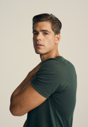 T-shirt | 100% merino uld | Grøn -JBS of Denmark Men