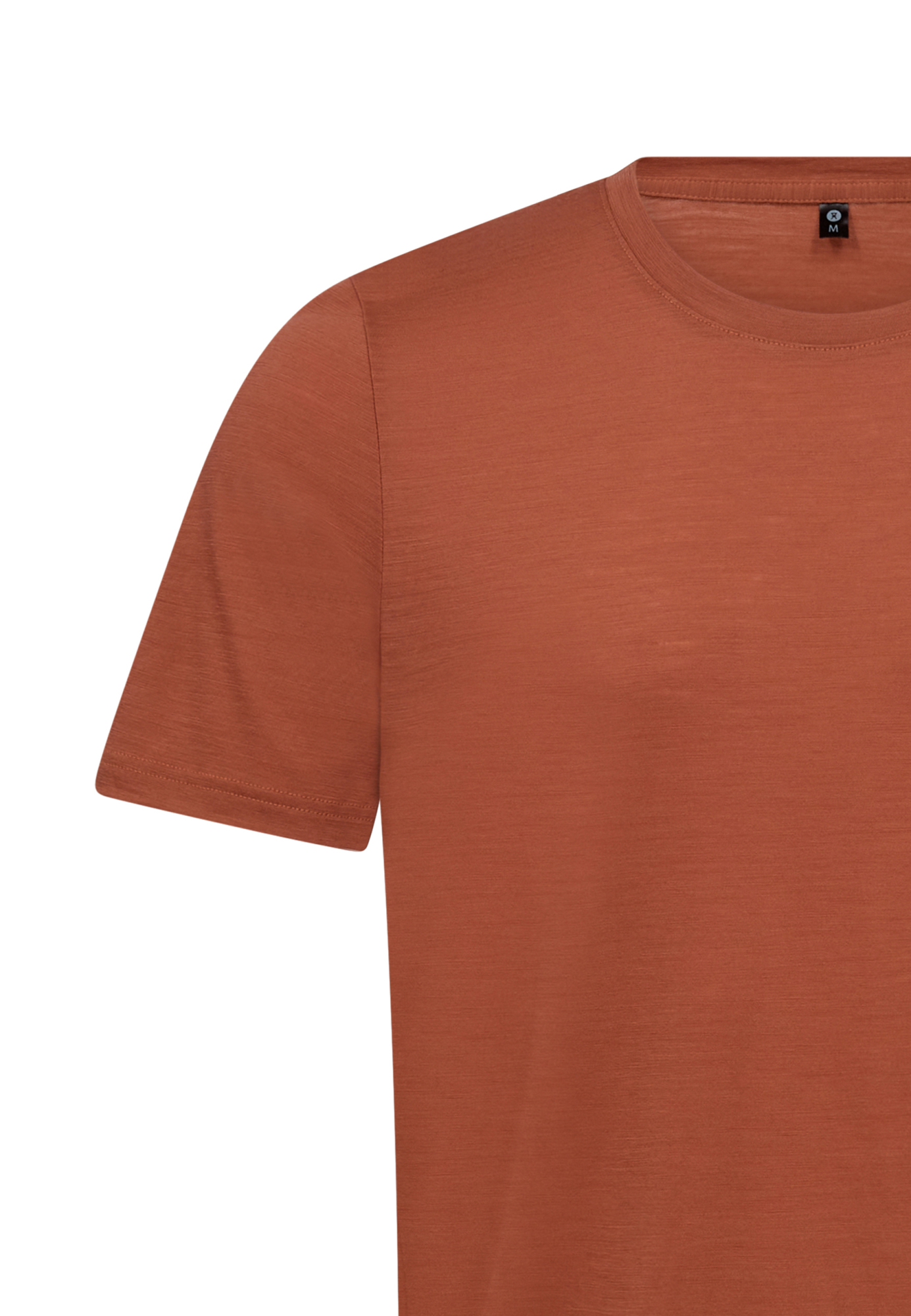 T-shirt, 100% merino uld, Orange