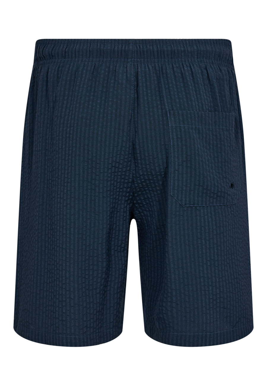Shorts "seersucker" | Recycled Polyester | Navy -JBS of Denmark Men