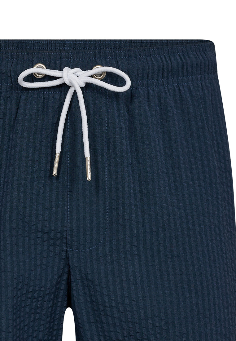 Shorts "seersucker" | Recycled Polyester | Navy -JBS of Denmark Men