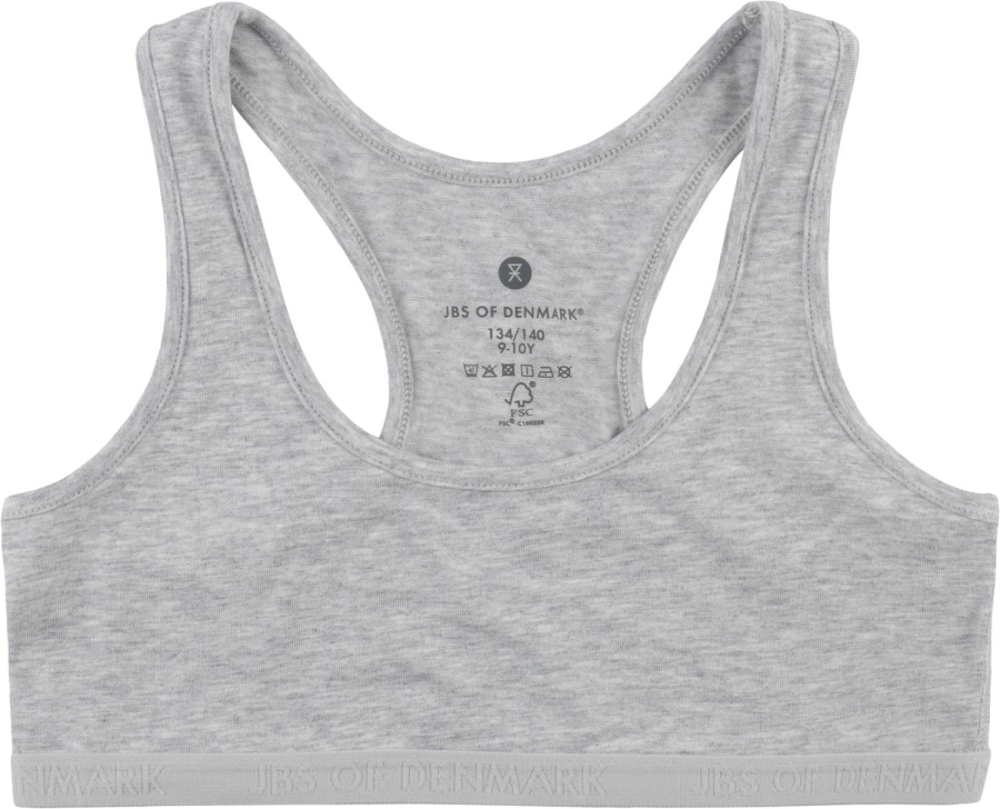 Top | 2-pak | Bambusviskose | Grå -JBS of Denmark Kids