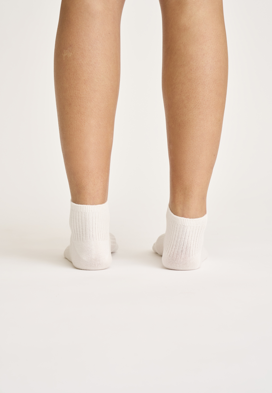 Footies "rib" | Bambusviskose | Hvid -JBS of Denmark Women