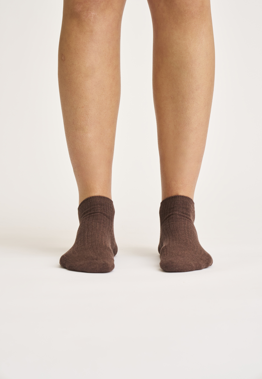 Footies "rib" | Bambusviskose | Brun -JBS of Denmark Women