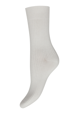 Strømper "rib" | Bambusviskose | Hvid -JBS of Denmark Women