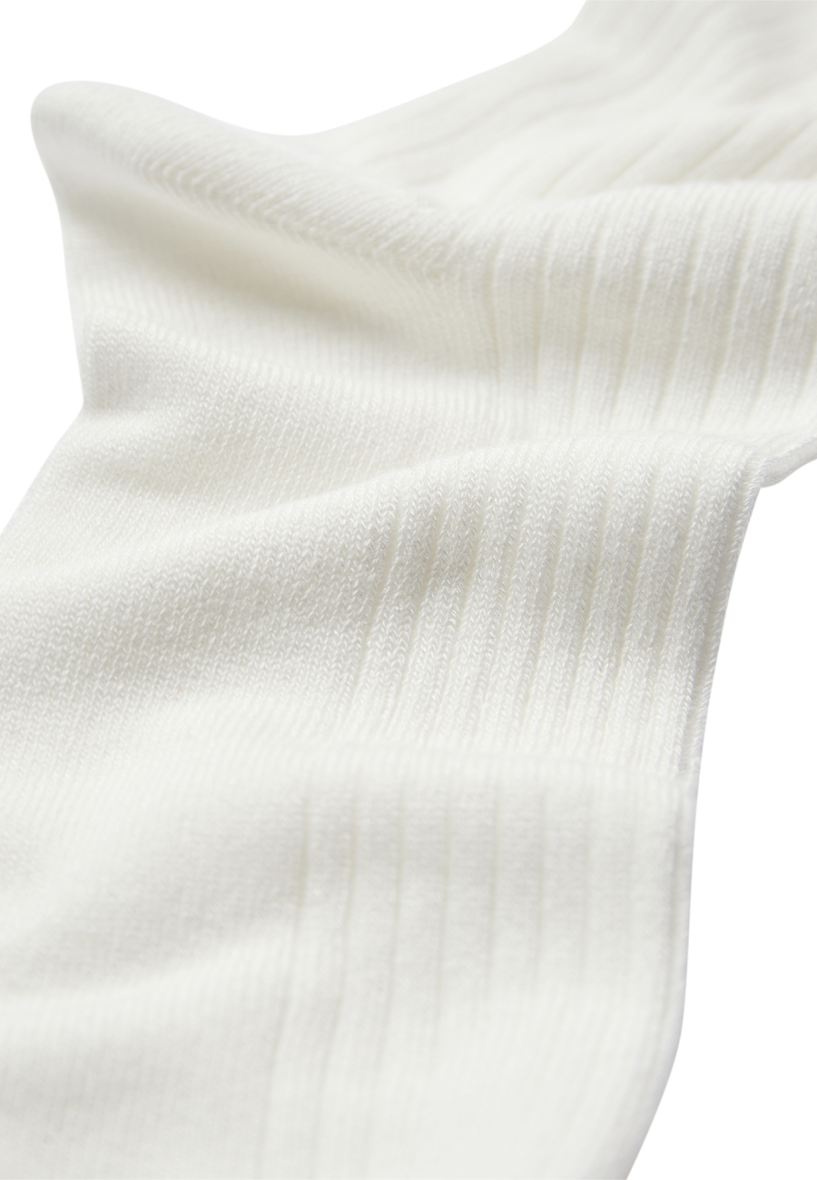 Strømper "rib" | Bambusviskose | Hvid -JBS of Denmark Women