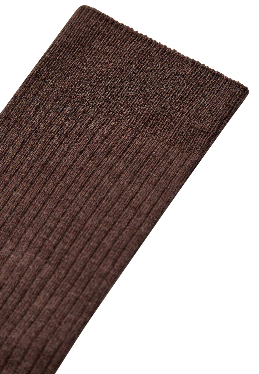 Strømper "rib" | Bambusviskose | Brun -JBS of Denmark Women