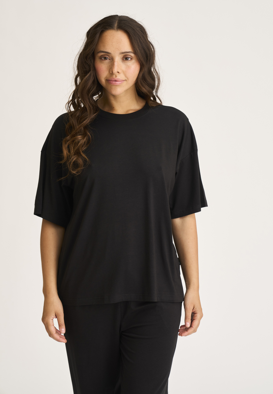 Oversize Tee | Bambusviskose | Sort -JBS of Denmark Women