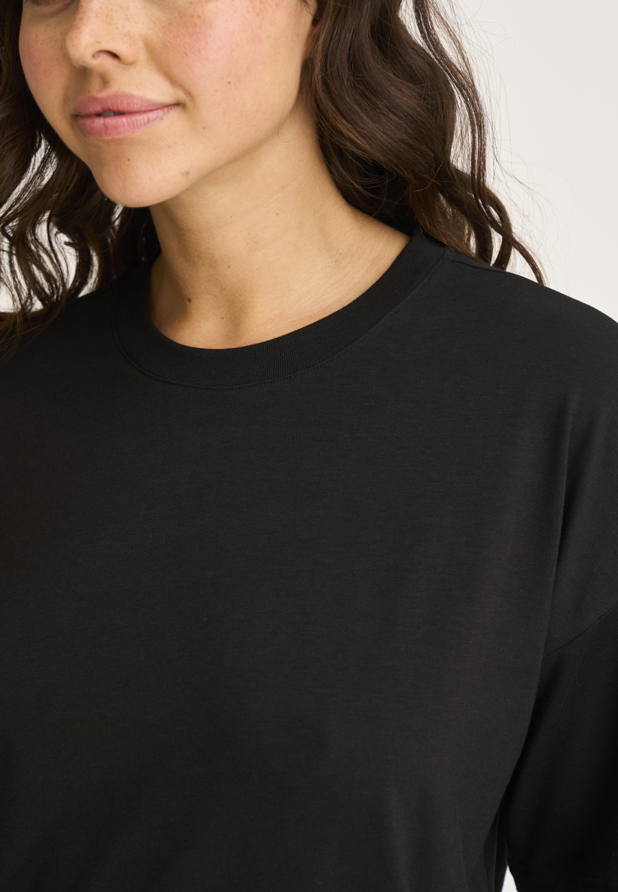 Oversize Tee | Bambusviskose | Sort -JBS of Denmark Women