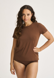 T-shirt |  Bambusviskose | Brun -JBS of Denmark Women