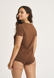 T-shirt |  Bambusviskose | Brun -JBS of Denmark Women
