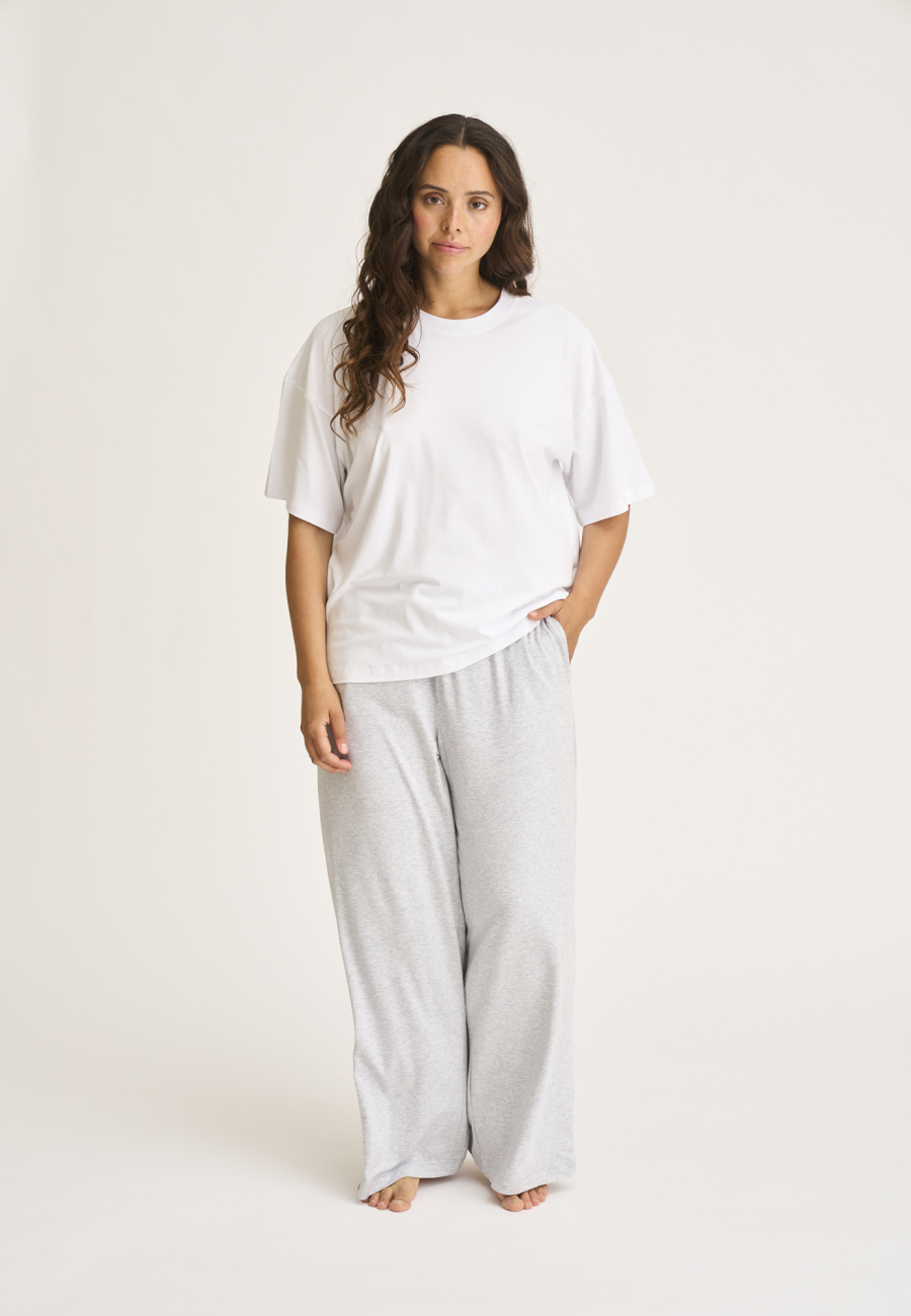 Oversize Tee | Bambusviskose | Hvid -JBS of Denmark Women