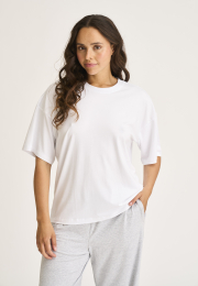 Oversize Tee | Bambusviskose | Hvid -JBS of Denmark Women