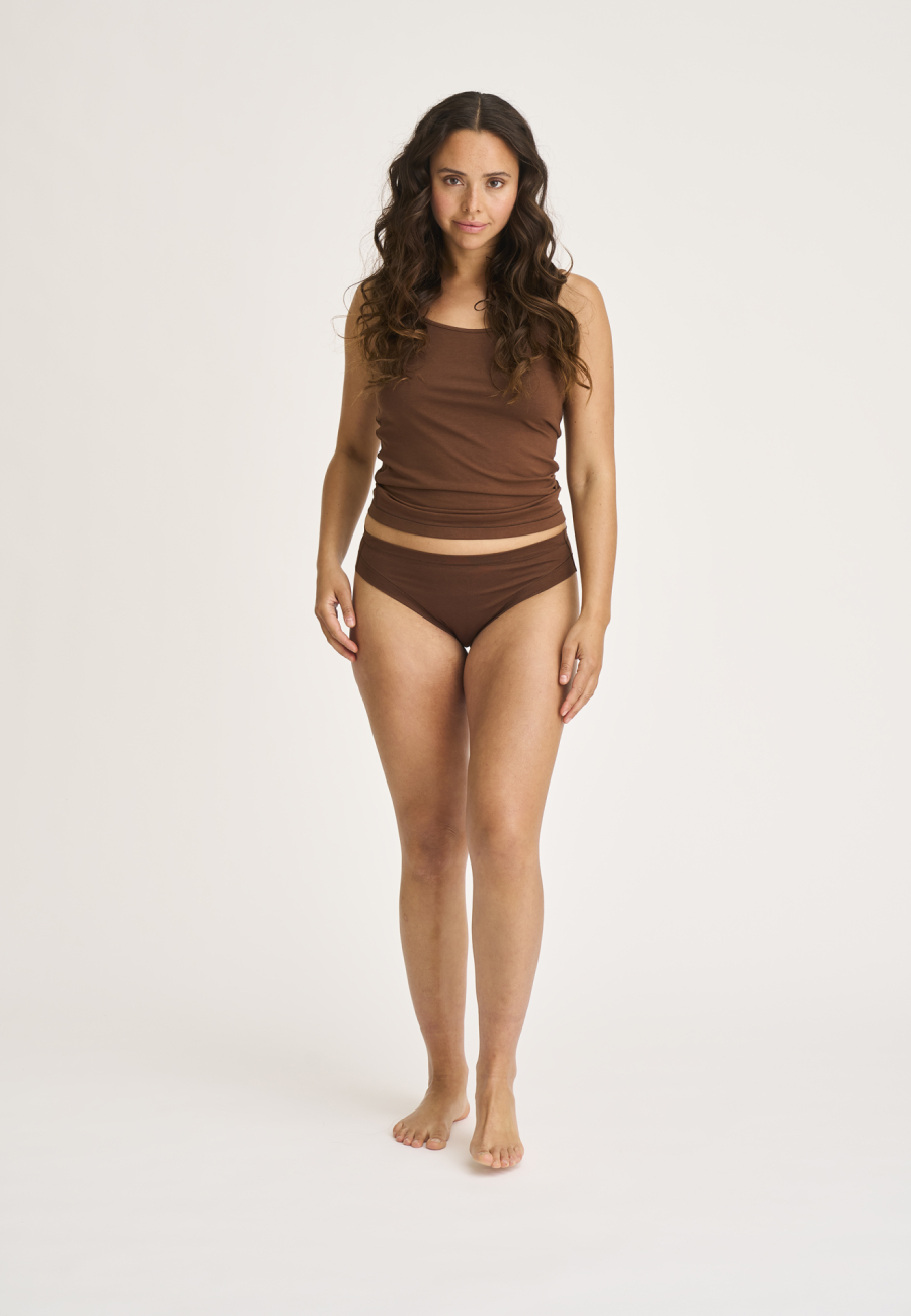 Tai brief |  Bambusviskose | Brun -JBS of Denmark Women