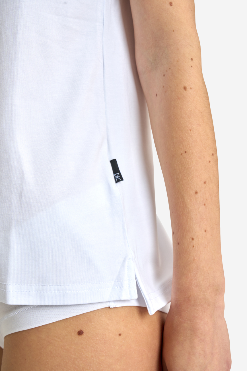 T-shirt |  Bambusviskose | Hvid -JBS of Denmark Women