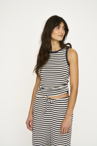 Tanktop "rib"  | Bambusviskose | Blåstribet -JBS of Denmark Women
