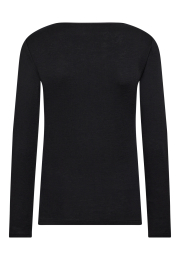 Langærmet t-shirt | 100% uld | Sort -JBS of Denmark Women