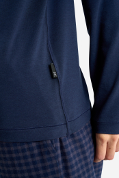 Langærmet t-shirt | Bambusviskose | Navy -JBS of Denmark Women